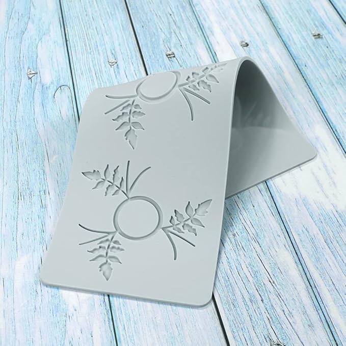 Silicone Molds 3D Hollow Leaf Chocolate Molds Honeycomb Bee Candy Mold Flower Pattern Fondant Mold Cake Topper Sugar Craft Decoration (A_Leaf 12 * 4.28 * 0.12inch)