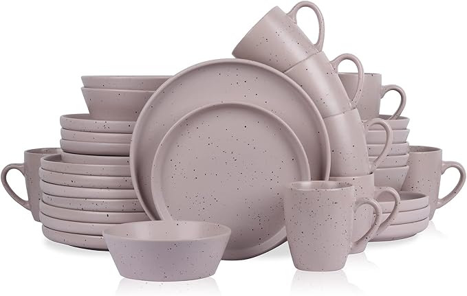 Stone lain Jade Stoneware Dinnerware Set, 32-Piece Service for 8, Taupe