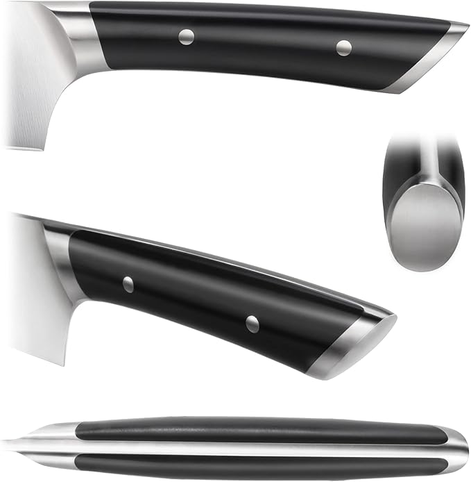 Cangshan HELENA Series German Steel Forged BBQ Knife Set (Black, 8-Piece In-Drawer Set)