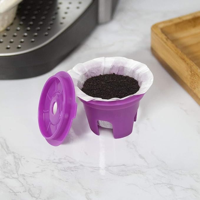 Cafe Filters Paper Liners for Reusable K Cup Coffee Pods by Perfect Pod - Fits All Brands, Compatible With All Refillable Capsules - Disposable Paper Filters (200-Ct)