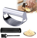 Stainless Steel Garlic Press Rocker, Ergonomic Garlic Crusher Tool for Effortless Mincing, Kitchen Gadget for Home Cooking and Chefs (1 PACK)