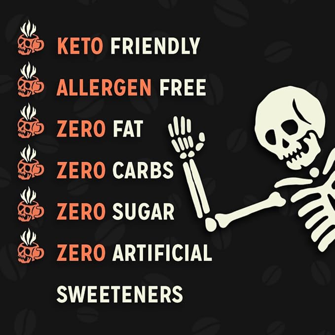 Bones Coffee Company Pear-Anormal, Caramel and Spiced Pear Flavored Coffee, Medium Roast Low Acid Arabica Beans Compatible with Auto drip and French Press Coffee Maker, 12 Oz Whole Bean