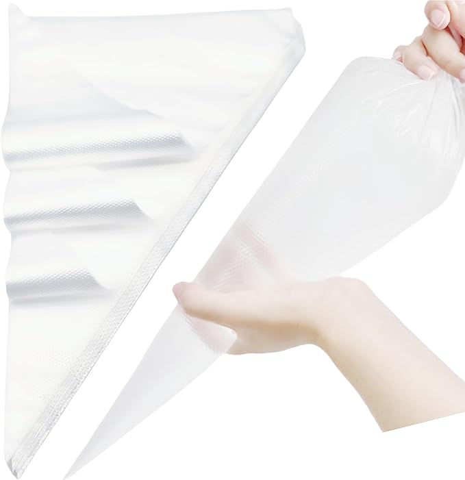 XXL 26 Inch Extra Large Piping Bags 100 Pack - Disposable Pastry Bags - Thick Anti-Burst Pastry Icing Frosting Piping Bags For Decorating Cupcakes Cakes Cookies (Extra 26 Inch-100 Pack)