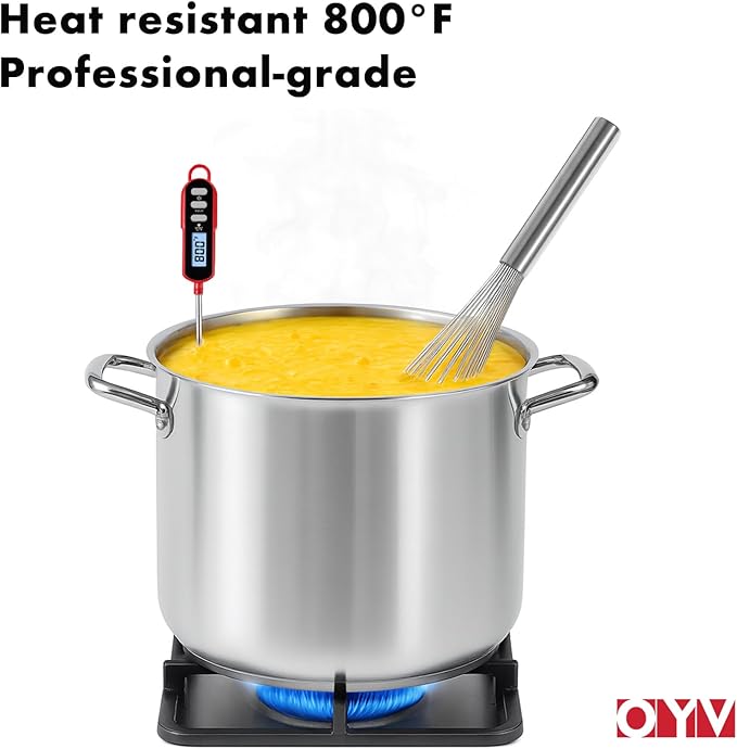 18/10 Stainless Steel Large Whisk, 17" Commercial Heavy Duty Whisk for Whipping Eggs, Mixing Batter, Making Sauces, Long Wisk Dishwasher Safe