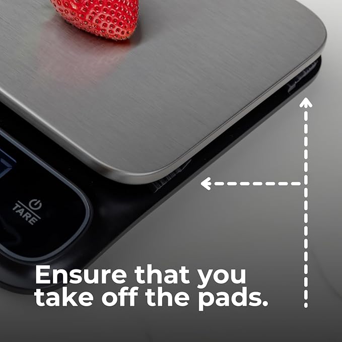 Fradel 0.1g Digital Kitchen Food Scale in Grams & Ounces - 11lb, for Cooking, Baking, Weight Loss - Square
