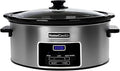 HOMECOOKIN 7-Quart Programmable Slow Cooker with Keep Warm Setting, Digital Timer - Perfect Kitchen Small Appliance for Family Dinners - Large Enough to Serve 8+ People