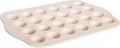 Tasty Clean Ceramic 24-Cup Mini Muffin Pan, Durable Aluminized Steel for Professional Results, Clean Ceramic Nonstick Coating, Oven Safe to 425°F, Dishwasher Safe, Aqua