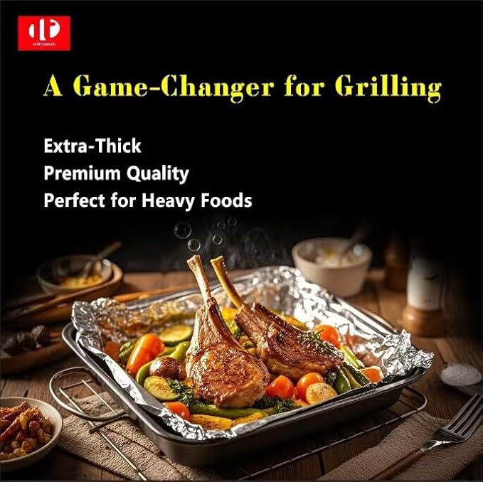 Superior Extra Heavy Duty Aluminum Foil 600 Sq Ft with about 30% More Thicker than Regular Heavy Duty Foil, 15" x 300 Sq Ft(Pack of 2)