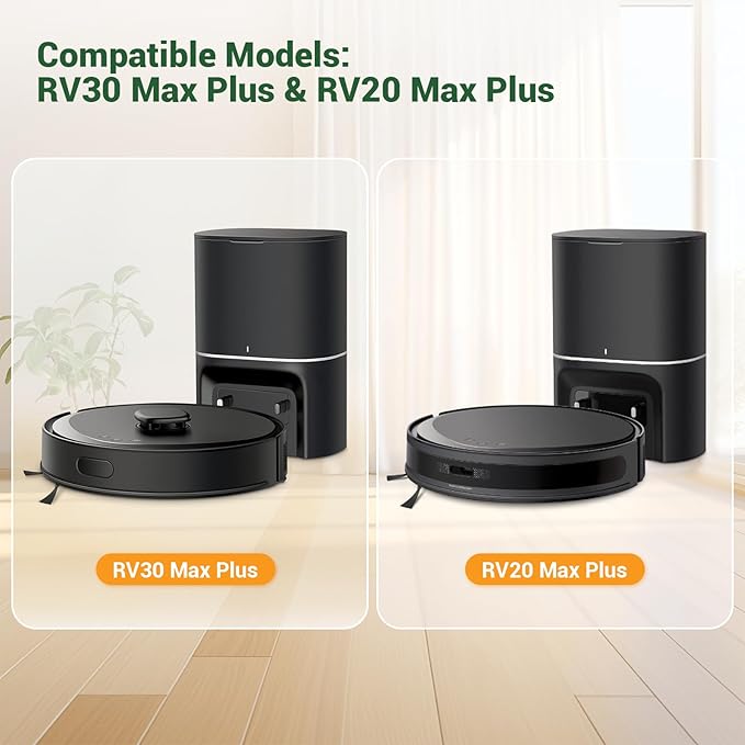 14 Pack RV20 Max Plus Dust Bags Compatible with Tapo RV30 Max Plus RV20 Max Plus Robot Vacuum Bags 3L Large Capacity Heavy Duty Bags for Home Vacuum