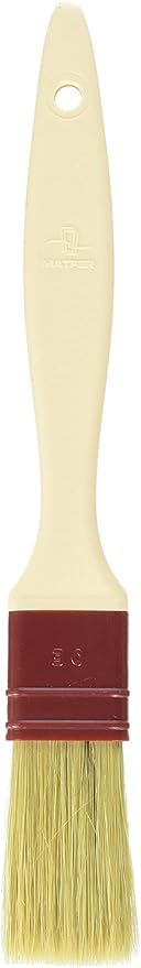 Matfer Bourgeat Natural Pastry Brush, Flat, 1 1/8"
