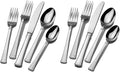 Mikasa, Harmony Flatware Service for 12, 65 Piece Set, 18/10 Stainless Steel, Silverware Set with Serving Utensils (Pack of 2)