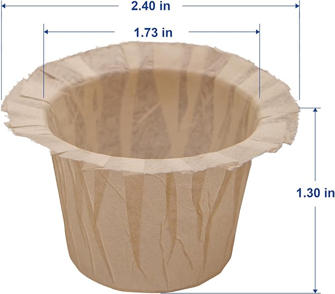 300 Count Natural Paper Filters with 2 reusable K Cups Coffee Pod,Compatible with Keurig Single Serve 1.0 and 2.0 Brewers