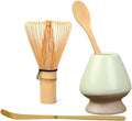 Matcha Whisk Holder Matcha Chasen Whisk Stand Ceramic Holder fit for Traditional Japanese Tea Ceremony Starter (Matte Green)
