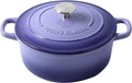 Enameled Cast Iron Duch Oven, 5.5 Quart Round Dutch Ovens Pot with Lid, Dual Handle for Bread Baking, Purple