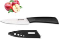 Paring Knife, Classic 4 inch Ceramic Paring Knife with Sheath Cover, Fruit and Vegetable knife,Longer Sharp Rust Proof Stain Resistant