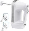 Kenmore Hand Mixer – 5 Speed Handheld Blender, Electric Egg Beater, Whisk, Dough Hooks, Storage Case, Turbo Boost for Cake Mix, Baking, Retractable Cord, Kitchen Appliances