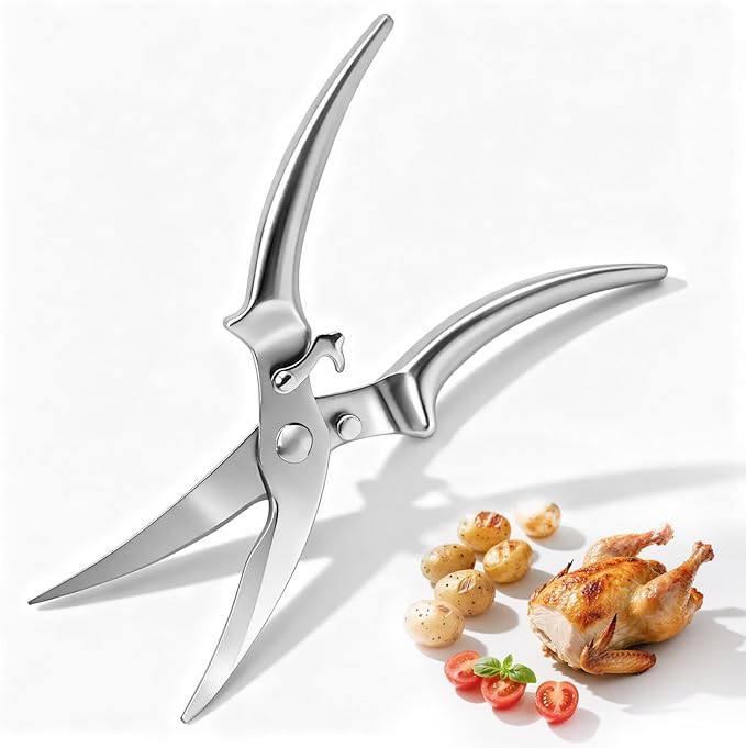 KEKEGO Heavy Duty Kitchen Scissors, Multifunctional Kitchen Shears for Food, Poultry, Meat & Herbs, Dishwasher Safe Cooking Scissors for Home & Professional Use