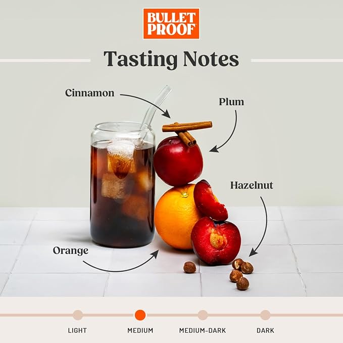 Bulletproof Original Medium Roast Coarse Ground Cold Brew Coffee, 12 Ounces, Clean and Tested for Toxins, Smooth Artisan Coffee Ground for Cold Brew Iced Coffee