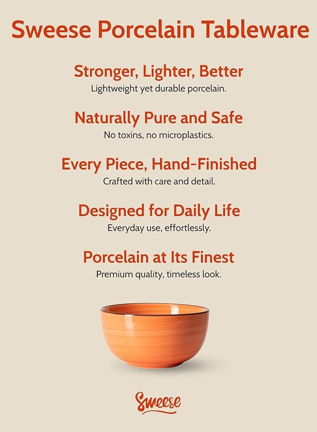 Sweese 4 Oz Porcelain Bowls Set - 6 Mini Dip Bowls, Multicolor, Dishwasher, Microwave Safe