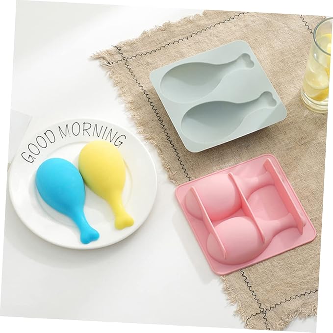 DECHOUS Chicken Leg Silicone Mold 6Pcs Silicone Cake Fondant Molds Baking Mould for Baking Home Kitchen