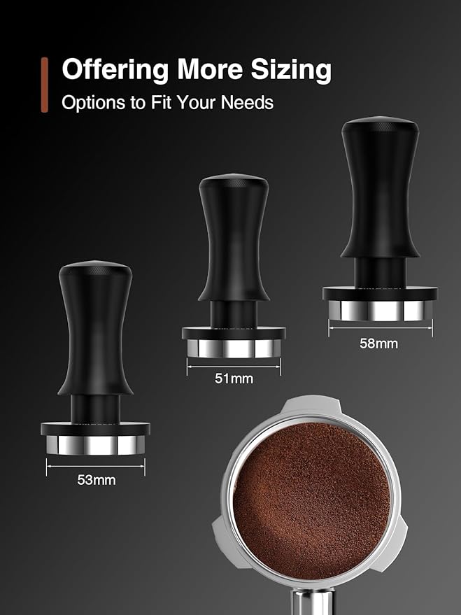 Espresso Tamper, 51mm Barista Coffee Tamper with Spring Loaded for Coffee Machine Portafilter,Stainless Steel