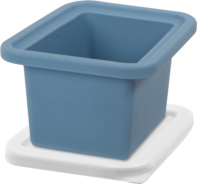 OGGI Prep & Portion Silicone Freezer Trays with Lid - Freezer Molds for Food, Ice Cube Tray, Food Prep Containers, Freezer Storage Containers, for Soup, Smoothie Cubes, Broth, Leftovers - 2 Cup x2