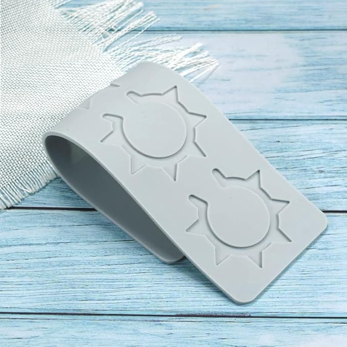 Silicone Molds 3D Hollow Leaf Chocolate Molds Honeycomb Bee Candy Mold Flower Pattern Fondant Mold Cake Topper Sugar Craft Decoration (O_Sun_9.6 * 2.68 * 0.08inch)