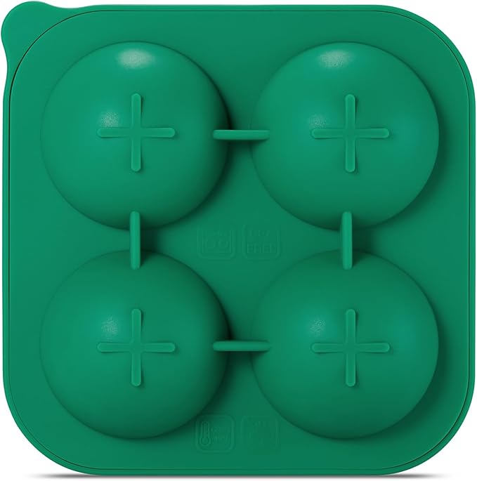 Novelty Golf Gifts Ball Ice Maker Mold, 2.2" Large Sphere Round Ice Cube Mold for Cocktails, Whiskey, Bourbon, Fun Shapes Big Whiskey Ice Cube Mold Gifts