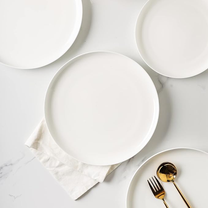 Stone Lain Gabrielle Formal Bone China Dinnerware Set for 8, White
