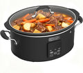 HOMECOOKIN Slow Cooker, Extra Large 10 Quart Digital Programmable Slow Cookers with Timer, Dishwasher Safe Glass Lid & Crock, Kitchen Appliance for Families and Gatherings, Black