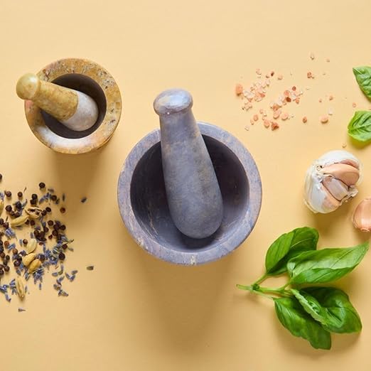Small & Mini Mortar Pestle Sets, Kitchen Tools, Kitchen Countertop Decor, Grinding, Crushing, Herbs, Garlic, Nuts, Spices, Pills Rustic Style, Handcrafted, Made from Soapstone