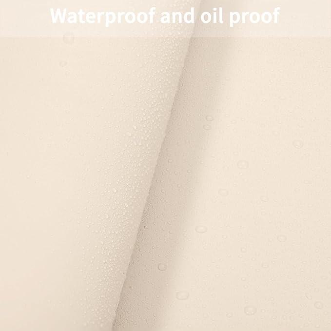 Leather Desk Mat - 18x36 Inch Waterproof Easy to Clean Can Conceal Flaws Protector The Table Top from Scratches Used for Coffee Table Office Table Dresser(Off White+Light Gray 18x36)