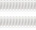 24 Pack Flat Beer Bottle Opener 7 inch Heavy Duty Stainless Steel Flat Bottle Opener Metal Beer Bottle Openers Silver Beer Openers for Bartender Kitchen Bar or Restaurant (Silver, 7 inch)