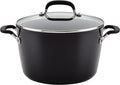 KitchenAid 84805 Hard Anodized Nonstick Stockpot with Lid, 8 Quart - Onyx Black