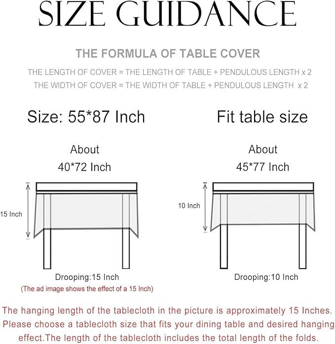 patdrea Designer Green Linen Rectangle Tablecloth,Vintage Floral Pattern Breathable Table Cloth,Home Table Cover Decor for Kitchen Dining,Christmas,Thanksgiving,Holiday,Tea Party,55"x87"-Noah