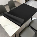 Leather Table Protector - 40x88 Inch Waterproof Easy to Clean Can Conceal Flaws Protector The Table Top from Scratches Used for Dining (Black+Black 40x88)