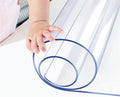 Wadrac Rectanglar Clear Table Protector Plastic PVC Glass Tablecloth Protective Cover Pad Tabletop Wooden Furniture Screen Top Dinner Coffee Table Protector Glass Vinyl Cover Mat Wipeable 42x54