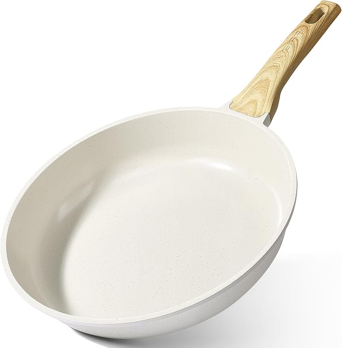 GiPP Ceramic Nonstick Frying Pan - 12 Inch Healthy Non-Toxic Non Stick Skillet Omelette Pans, Induction Compatible Chef Pan, PFAS & PFOA-Free, Dishwasher Safe, Stay Cool Handles