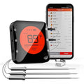 BFOUR Bluetooth Meat Thermometer Wireless Grill Thermometer with 3 Probes, Premium Digital Meat Thermometer Food Thermometer Timer Alarm for Smoker, Grill, Oven, Kitchen, Cooking, BBQ