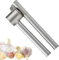 Garlic Press, Garlic Mincer, Ergonomic Handheld Garlic Crusher, Dishwasher Safe Stainless Steel Kitchen Tool