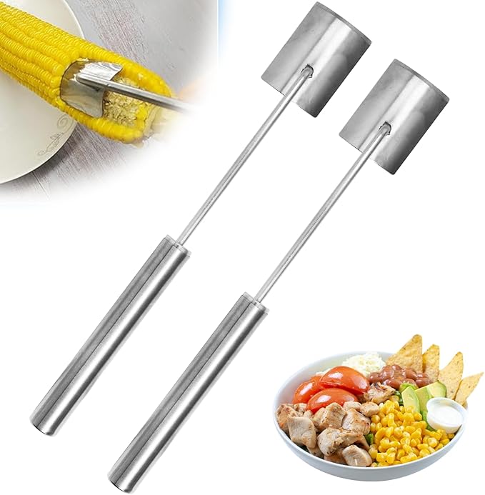 Corn Peeler For Corn On The Cob，Stainless Steel Corn Peeler, Corn on the Cob Remover, Fast and Safe, For Home Kitchens, Restaurants, Outdoor Dining