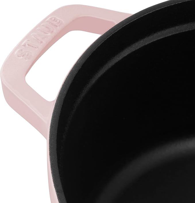 Staub Cast Iron 4-qt Round Dutch Oven - Peony Pink