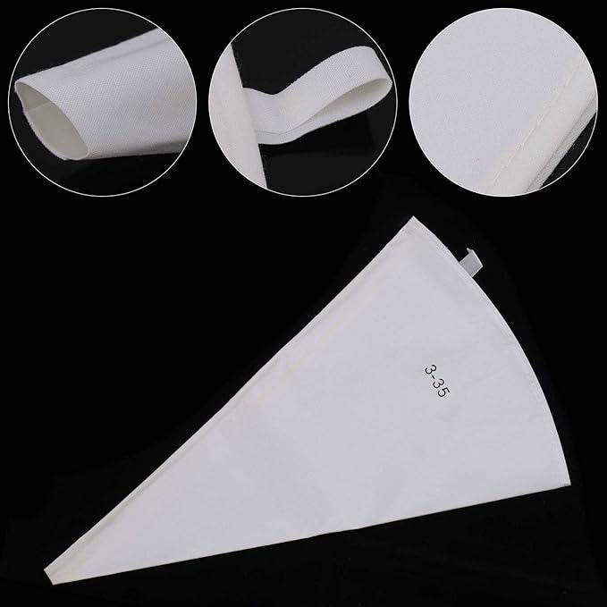 LoveBB 3 Pack Reusable Pastry Piping Bags, 14, 16, 18 Inch Canvas Cake Decorating Bags