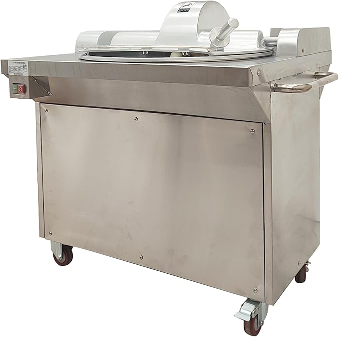 TECHTONGDA Commercial Food Processor Chopper for Meat and Vegetable, Electric Food Cutter Grinder Machine, 1500W Meat Bowl Chopper Machine with 24L Capacity for Restaurant