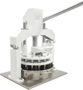 18PCS Table Top Manual Dough Divider Manual Hydraulic Dough Dividing Machine 2 Trays Manual Equal Dough Cutter Bread Bakery Dough Cutter Machine 2.12oz-11.29oz(60g-320g)/pcs