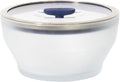 Anyday 8-Cup Microwave Cookware & Glass Container with Glass Lid, Plastic-Free Deep Food Storage | Stackable Airtight Steamer with Vented Lid for Microwave-Safe Reheating, Steaming Vegetables & Rice