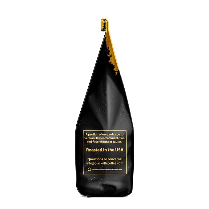 Black Rifle Coffee Company Tactisquatch, 18oz Bag, Ground Coffee Dark Roast - Roasted Blend Made from Arabica Beans - Colombian & Brazilian Beans - Veteran Founded & American Made