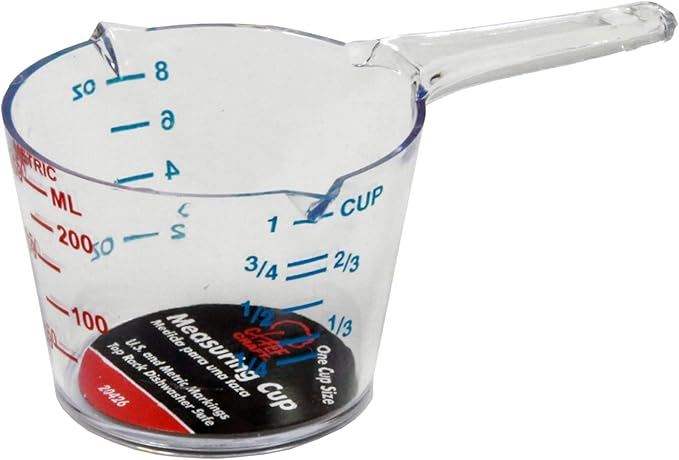 Chef Craft Select Plastic Measuring Cup, 1 Cup, Clear