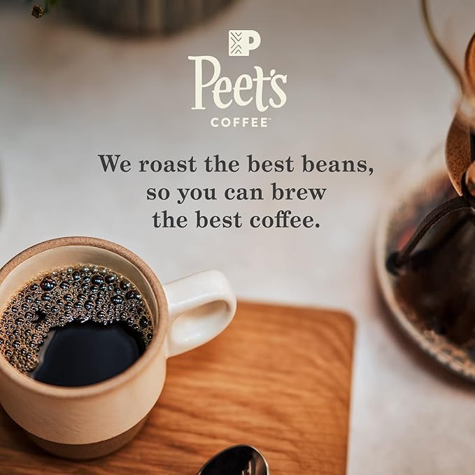 Peet's Coffee, Dark Roast Whole Bean Coffee - French Roast 36 Ounces (2 Bags of 18 Ounces)