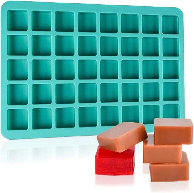 40 Cavities Square Silicone Mould Chocolate Mould Cake Baking Mold Candy Sweet Moulds Ice Cube Tray Molds Silicone Molds for Crafts for Making Chocolate Candy Ice Cube Tray